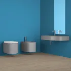 Vaso sospeso in ceramica di design moderno fatto in Italia, Amleto Viadurini