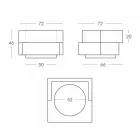 Vaso su ruote nero,bianco Slide Cubic Yo irregolare moderno made Italy Viadurini