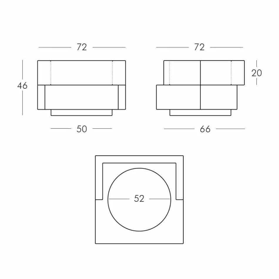 Vaso su ruote nero,bianco Slide Cubic Yo irregolare moderno made Italy Viadurini