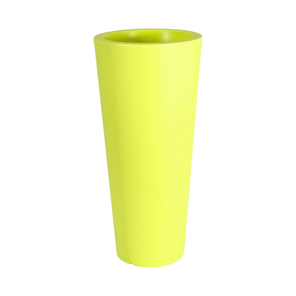 Vaso Tondo da Giardino Colorato Fluo e con Luce Made in Italy - Avanas Viadurini