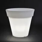 Vaso Tondo da Giardino Colorato o con Illuminazione Made in Italy - Avanas Viadurini