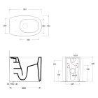 Vaso WC a Terra in Ceramica di Diversi Colori Made in Italy - Ragazza Viadurini