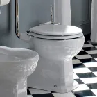 Vaso WC da Terra Vintage in Ceramica con Cassetta Made in Italy - Marwa Viadurini