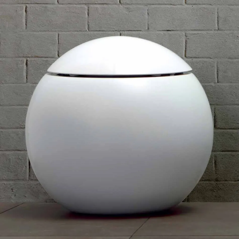 Vaso WC di Design a Sfera Fatto in Italia in Ceramica Fanna Viadurini