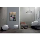 Vaso WC di Design a Sfera Fatto in Italia in Ceramica Fanna Viadurini