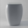 Vaso WC in ceramica bianca dal design moderno Gais, made in Italy