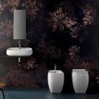 Vaso WC in ceramica bianca dal design moderno Gais, made in Italy Viadurini