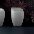 Vaso WC in ceramica bianca dal design moderno Gais, made in Italy Viadurini