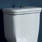 Vaso WC monoblocco in ceramica bianca Style 72x36 cm, made in Italy Viadurini