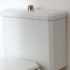 Vaso WC Monoblocco in Ceramica Bianca Vintage, Made in Italy - Nausica Viadurini