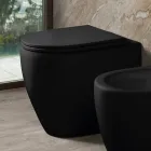 Vaso Wc Rimless in Ceramica Matt di Due Colori e Sedile Soft Close - Aster   Viadurini