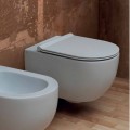 Vaso WC sospeso in ceramica design moderno Star 55x35 made in Italy