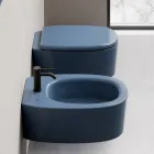 Vaso WC Sospeso in Ceramica di Diversi Colori Made in Italy - Ragazza Viadurini