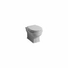 Vaso WC sospeso moderno in ceramica bianca Style 54x36 made in Italy Viadurini