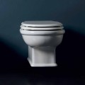 Vaso WC sospeso di design in ceramica bianca Style 54x36 made in Italy