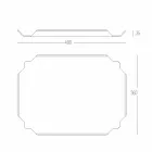 Vassoio da Cucina Elegante in Corian Bianco Tagliere Rettangolare - Ivanova Viadurini