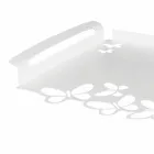 Vassoio da Portata di Design Ferro Bianco, Beige o Avorio Made in Italy – Leida Viadurini