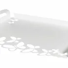 Vassoio da Portata di Design Ferro Bianco, Beige o Avorio Made in Italy – Leida Viadurini