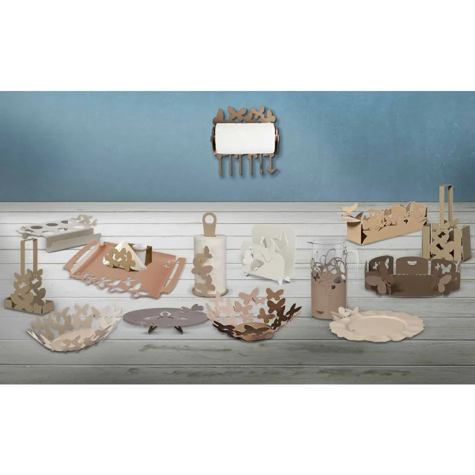 Vassoio da Portata di Design in Ferro, Produzione Artigianale Italiana – Leida Viadurini