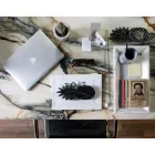 Vassoio Rettangolare in Marmo Bianco di Carrara Made in Italy - Vassili Viadurini