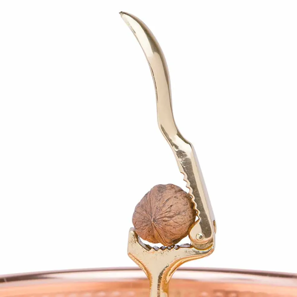 Vassoio Schiaccianoci in Rame Stagnato a Mano Design Artigianale 28 cm - Paronzo Viadurini