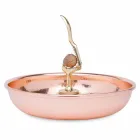 Vassoio Schiaccianoci in Rame Stagnato a Mano Design Artigianale 28 cm - Paronzo Viadurini