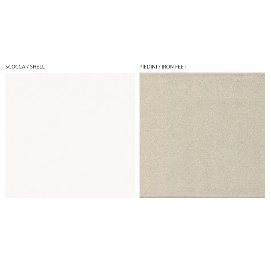 Vetrina da Salotto con 1 Anta in Finitura Bianca e Canaletto Made in Italy - Gerd Viadurini