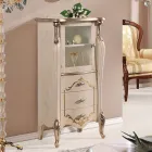 Vetrina Soggiorno con 1 Anta in Vetro e 3 Cassetti Made in Italy - London Viadurini