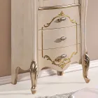 Vetrina Soggiorno con 1 Anta in Vetro e 3 Cassetti Made in Italy - London Viadurini