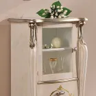 Vetrina Soggiorno con 1 Anta in Vetro e 3 Cassetti Made in Italy - London Viadurini