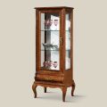 Vetrina Soggiorno di Lusso in Legno Noce Classica Made in Italy - Hastings
