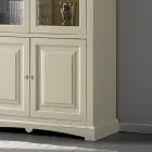 Vetrinetta con 2 Ante in Legno e 2 Ante con Vetro Made in Italy - Fenrir Viadurini