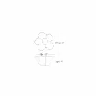 Vondom Agatha fioriera di design moderno esterno polietilene colorata Viadurini