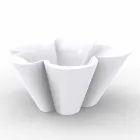 Vondom Agatha fioriera di design moderno esterno polietilene colorata Viadurini