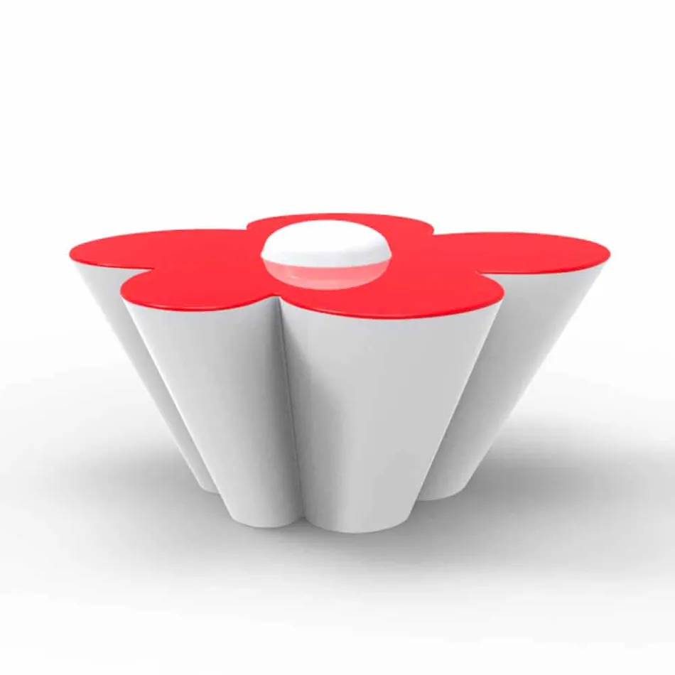 Vondom Agatha tavolino di design da esterno in polietilene colorato Viadurini