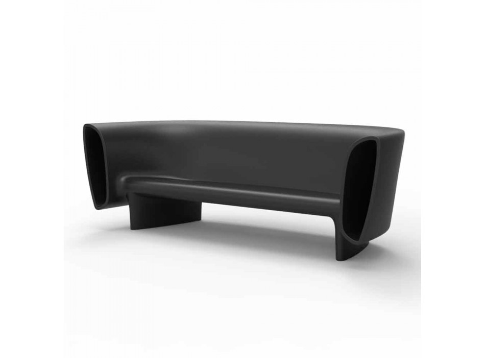 Vondom Bum Bum divano da giardino di design moderno laccato nero Viadurini