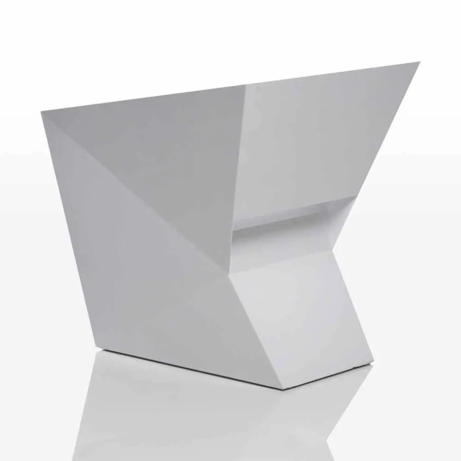 Vondom Faz poltrona da giardino laccata bianca di design moderno Viadurini