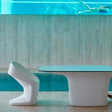 Vondom Ufo sedia da giardino di moderno design bianca Viadurini