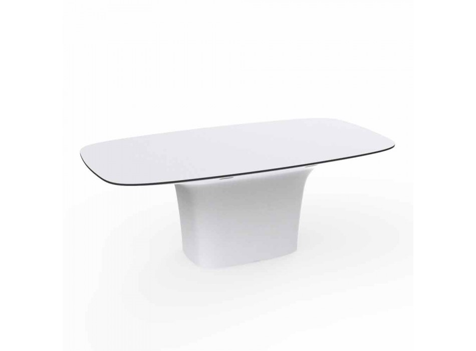 Vondom Ufo tavolo da esterno di design bianco L200xP100 cm Viadurini