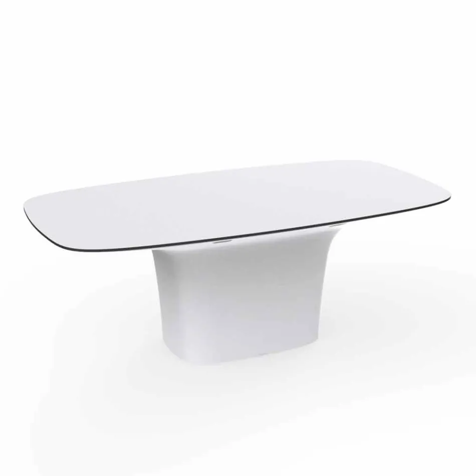 Vondom Ufo tavolo da esterno di design bianco L200xP100 cm Viadurini