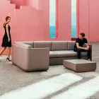 Vondom Ulm composizione salotto da giardino di design taupe Viadurini