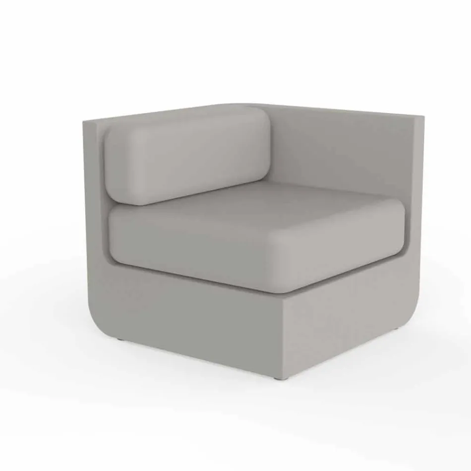 Vondom Ulm composizione salotto da giardino di design taupe Viadurini