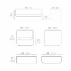 Vondom Ulm salotto da esterno di moderno design bianco Viadurini