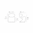 Vondom Wing sedia da giardino di moderno design Viadurini